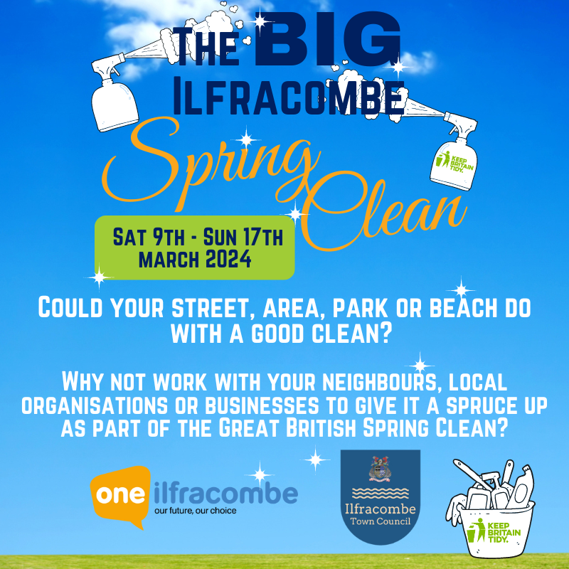 Image of a poster promoting The BIG Ilfracombe Spring Clean