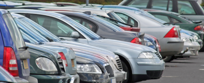 Image of cars in a car park