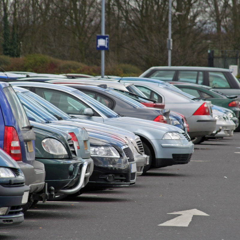 Image of cars in a car park