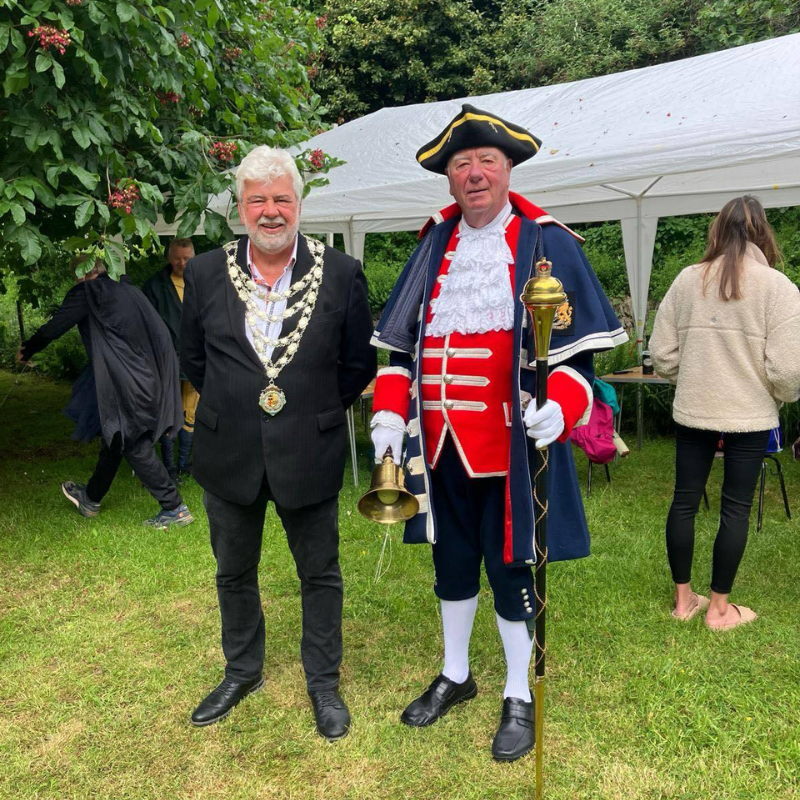 Mayor and Town Crier at Lee Spring Fair 2025