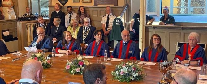 Mayor of Ilfracombe attending the Barnstaple