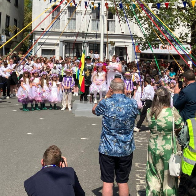 Mayor of Ilfracombe attends Great Torrington May Day
