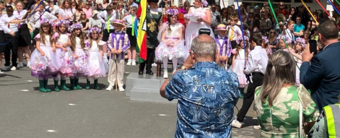 Mayor of Ilfracombe attends Great Torrington May Day