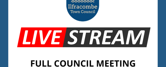 Text reads LIVE STREAM Full Council Meeting Monday 11th August 2025 at 7pm including ITC Logo